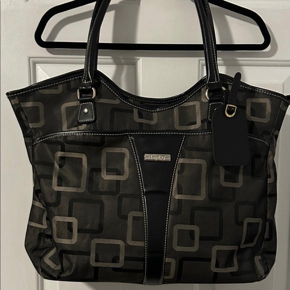 Apt. 9 Handbags - Apt. 9 Black and Tan Geometric Tote